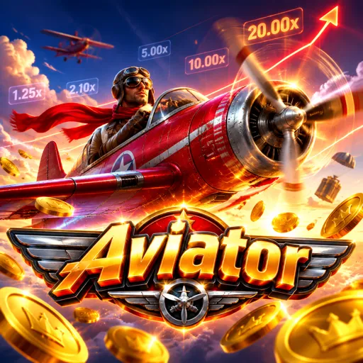 Tela do crash game Aviator com curva de multiplicador subindo