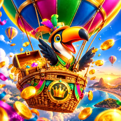 Balloon com balão inflando e multiplicador antes de estourar