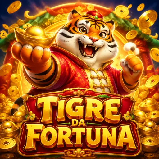 Slot Fortune Tiger com tigre dourado e símbolos asiáticos